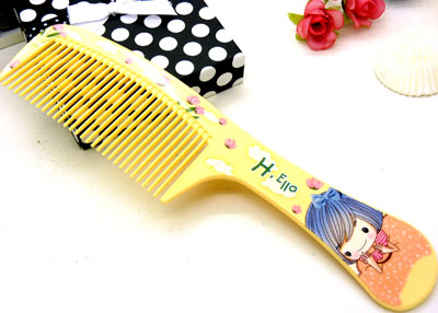 可爱卡通直发梳 日用梳子 化妆梳 家用梳 时尚发梳----0913梳