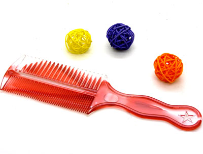 渐变色耐摔梳直发梳 家用梳 双面亮梳 化妆梳 时尚发梳----双面亮梳