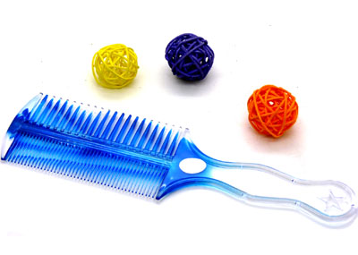 渐变色耐摔梳直发梳 家用梳 双面亮梳 化妆梳 时尚发梳----双面亮梳