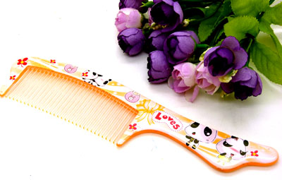 可爱卡通直发梳 卷发梳 家用梳 化妆梳 时尚发梳 凤尾梳----1825梳