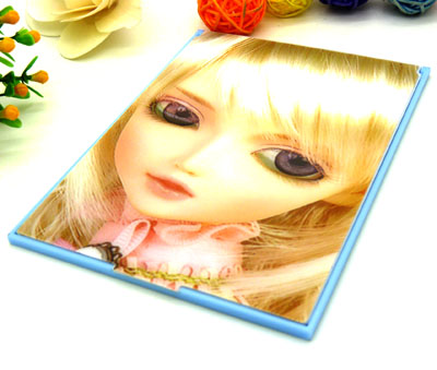 日韩版化妆镜 时尚折叠镜 美容镜 个性创意镜 随身小镜子---B67眨眼睛方镜