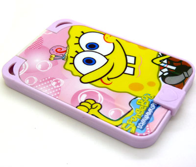 居家旅行必备 迷你海绵宝宝镜梳套装 折叠镜子 镜子 梳子 组合 化妆镜----335镜梳组合