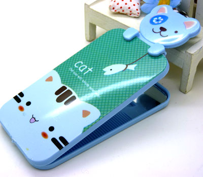 居家旅行必备 迷你镜梳套装 折叠镜子 镜子 梳子 组合 化妆镜----402镜梳组合