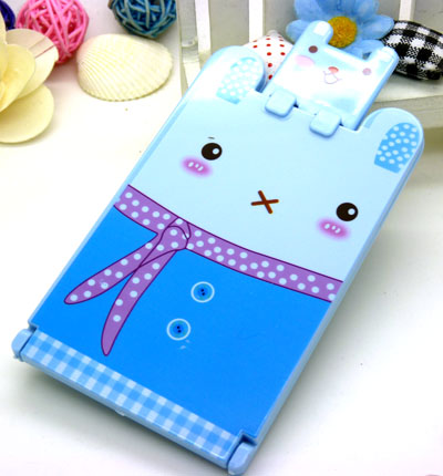 居家旅行必备 可爱迷你镜梳套装 折叠镜子 镜子 梳子 组合 化妆镜----401镜梳组合