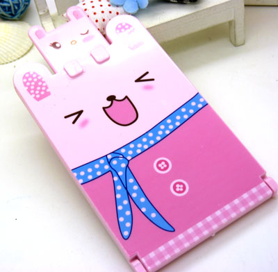 居家旅行必备 可爱迷你镜梳套装 折叠镜子 镜子 梳子 组合 化妆镜----401镜梳组合