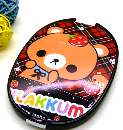 日韩镜梳组合 精美化妆镜子/梳子组合套装 迷你可爱卡通随手镜梳组合----061镜梳组合