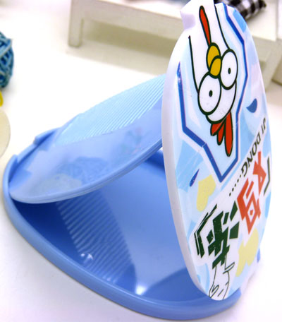 日韩镜梳组合 精美化妆镜子/梳子组合套装 迷你可爱卡通随手镜梳组合----061镜梳组合