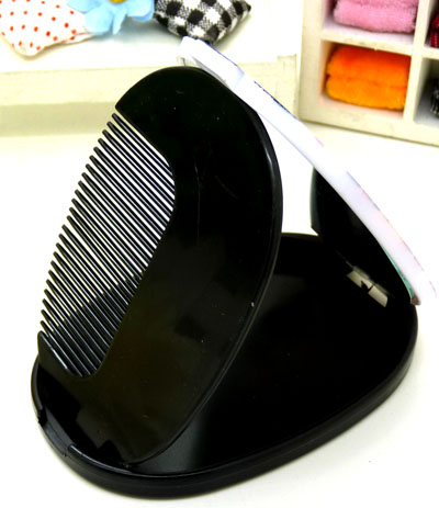 日韩镜梳组合 精美化妆镜子/梳子组合套装 迷你可爱卡通随手镜梳组合----061镜梳组合