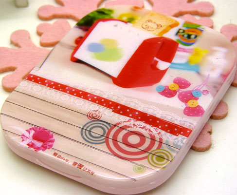 MM随身必备精美化妆镜梳组合 可爱卡通梳子+镜子套装----S-031镜梳组合