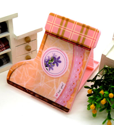 MM随身必备精美小鞋化妆镜梳组合 创意可爱梳子+镜子套装----407镜梳组合