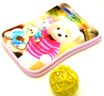 韩镜梳组合 精美化妆镜子/梳子组合套装 迷你可爱随手镜梳组合----6617立体镜梳组合