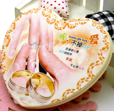 韩镜梳组合 精美化妆镜子/梳子组合套装 迷你可爱随手镜梳组合----030立体镜梳组合