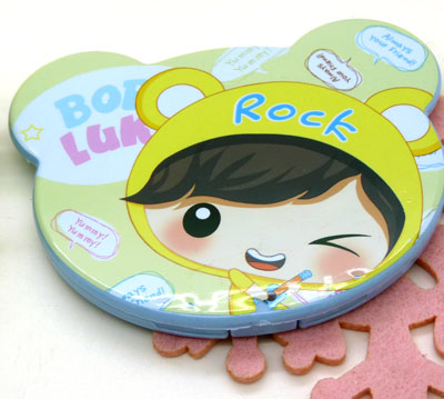 日韩镜梳组合 精美化妆镜子/梳子组合套装 迷你可爱卡通随手镜梳组合----368立体镜梳组合