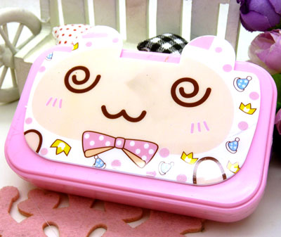 时尚创意迷糊兔新款镜子 化妆镜 便携 挂式 折叠镜子梳妆镜----611化妆工具盒镜子