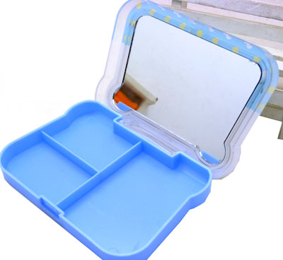 时尚创意个性新款镜子 化妆镜 便携 挂式 折叠镜子梳妆镜----616化妆工具盒镜子