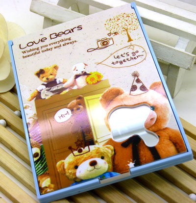 MM随身必备精美化妆镜梳组合 迷你卡通可爱梳子+镜子套装----51S镜梳组合