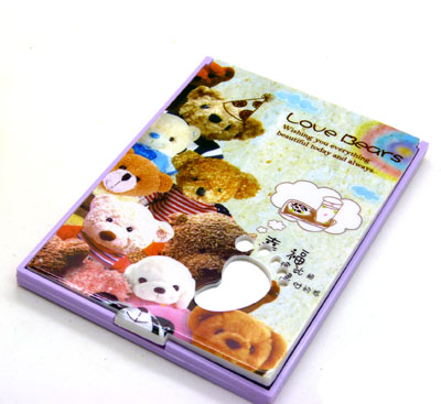 MM随身必备精美化妆镜梳组合 迷你卡通可爱梳子+镜子套装----51S镜梳组合