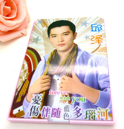 日韩镜梳组合 精美化妆镜子/梳子组合套装 迷你可爱卡通随手镜梳组合----720镜梳组合