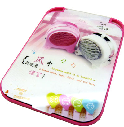 日韩镜梳组合 精美化妆镜子/梳子组合套装 迷你可爱卡通随手镜梳组合----333镜梳组合