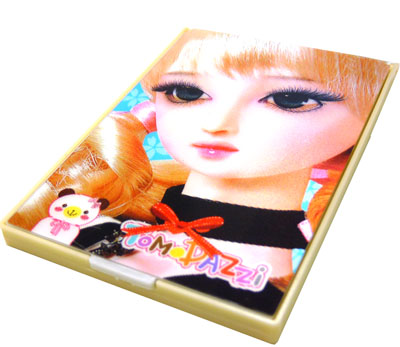 MM随身必备精美化妆镜梳组合 可爱梳子+镜子套装----110眨眼镜梳组合