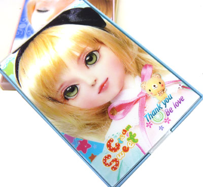 MM随身必备精美化妆镜梳组合 可爱梳子+镜子套装----110眨眼镜梳组合