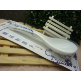 日韩用品 优雅青花瓷系列 2个青花瓷饭勺 汤勺组合	