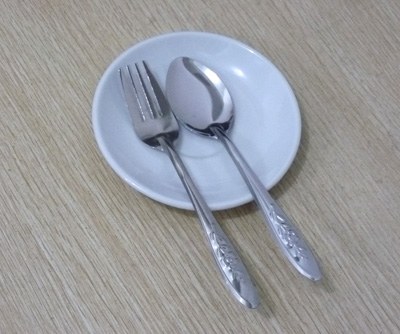 1勺1叉组合 特价餐具不...