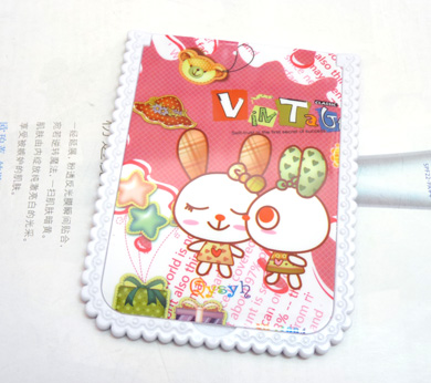 可爱花边长方小镜（306...