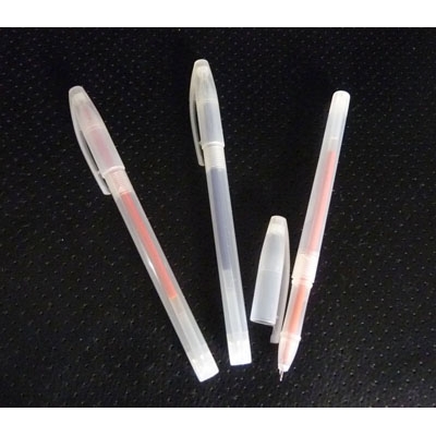 特价 细钢珠水笔 中性笔  学生用品 -5支装白杆笔4红1蓝
