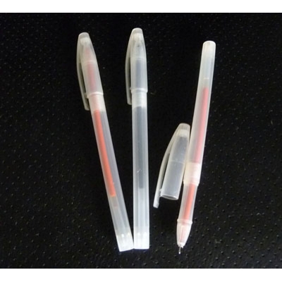特价 细钢珠水笔 中性笔  学生用品 -3支装白杆笔2红1