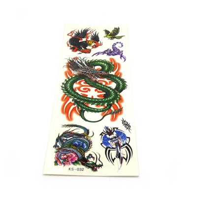 长条大图纹身贴纸 防水男女款创意纹身贴 欧美流行贴 -大长条纹身贴