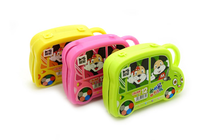 学生儿童彩色笔 妙妙鼠巧巧鸭优质绘画笔 -12支盒装水彩笔567号