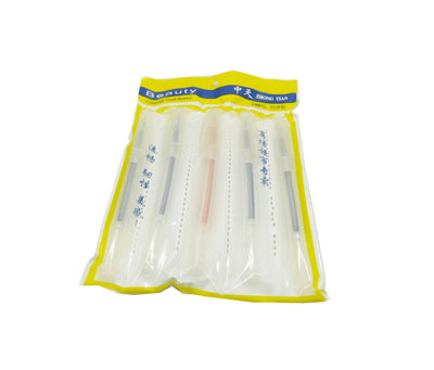 特价 细钢珠水笔 中性笔 财务专用笔 品 -5支装白杆笔2黑2蓝1红