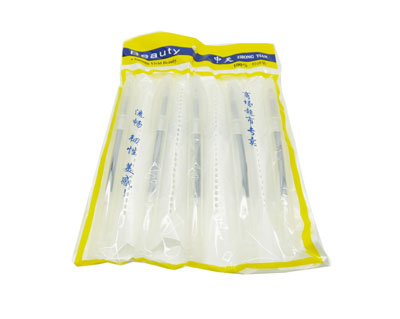 特价 细钢珠水笔 中性笔 财务专用笔  -5支装白杆笔5支蓝