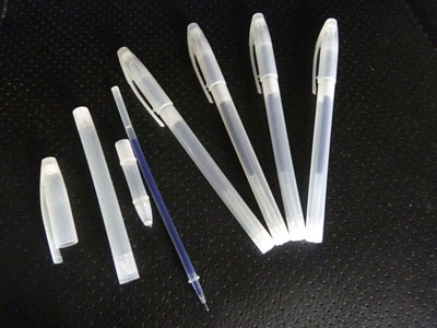 特价 细钢珠水笔 中性笔  学生用品 -5支装白杆笔5支黑