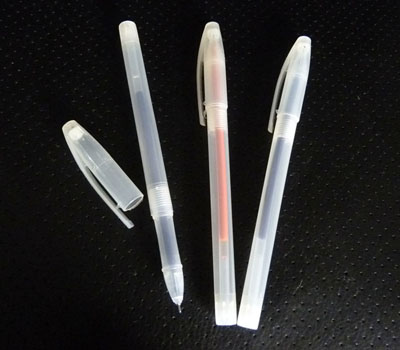 特价 细钢珠水笔 中性笔  学生用品 -3支装白杆笔2蓝1