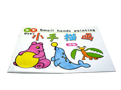 小手画画 儿童涂色画 填色绘画书 宝宝蒙纸描画本-小手描画	