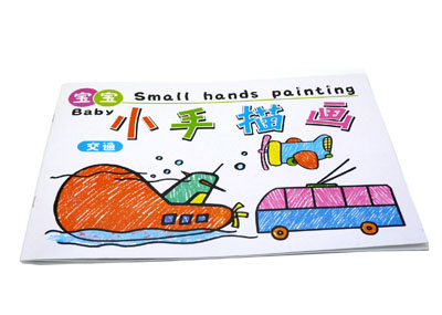 小手画画 儿童涂色画 填色绘画书 宝宝蒙纸描画本-小手描画