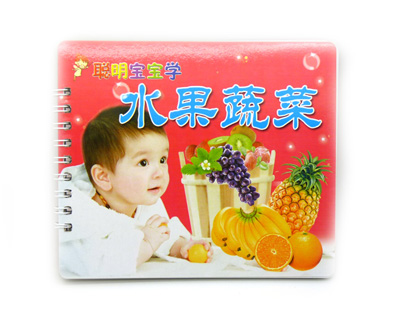 书卡两用 认物水果蔬菜唐诗拼音儿歌宝宝早教识字 -聪明宝宝学（线圈）