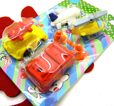 韩版可爱套 造型橡皮擦 袋装仿真橡皮擦 创意学习用品---橡皮套装（吸卡装）