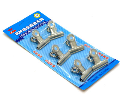 快递面单夹 文件夹 山形票价 不锈钢夹子----6个票夹