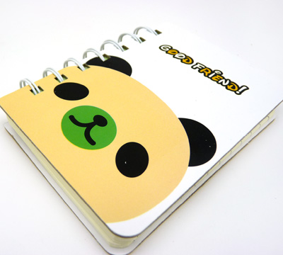 学生记事本 硬纸板封面 超炫给力 卡通可爱小动物线圈本厚 100k-288