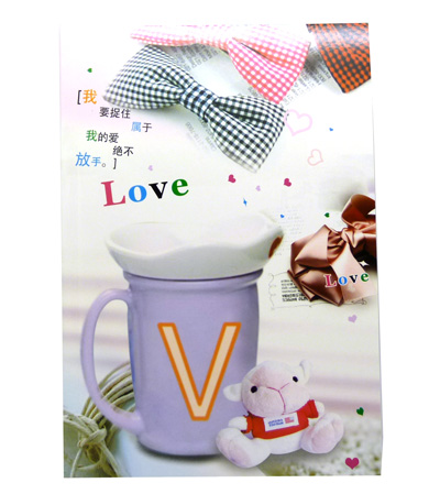 红色街角笔记本 七色伞卡通本子 卡抄本 记事本 记录本 300#