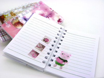 英语记事本50k笔记本 甜美缤纷乐园便条记事 可爱线圈本