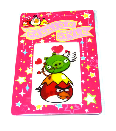 卡通可爱版愤怒小鸟手机贴