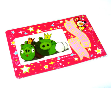 卡通可爱版愤怒小鸟手机贴