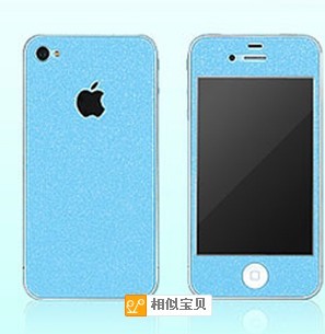 时尚个性iphone5s彩色贴膜 全身贴 彩色膜 闪钻 苹果贴膜 苹果5手机膜时尚贴