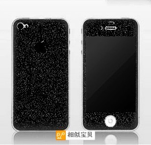 时尚个性iphone5s彩色贴膜 全身贴 彩色膜 闪钻 苹果贴膜 苹果5手机膜时尚贴