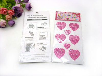 超闪汽车钻贴车贴心型水钻石贴水晶贴装饰用品个性改装内饰-----1-6