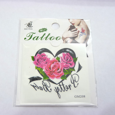 个性保色纹身贴